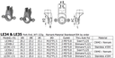 Long Shen Fork Dropout Set, Thru-Axle (LE34C-S)