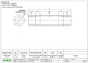 Tange Prestige Tandem Tube 48 x 780 x 9-6-9t /100-50-390-50-190