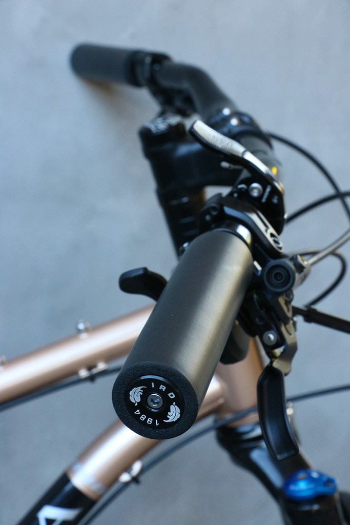 IRD Gordo Silicone Foam Grips on bike