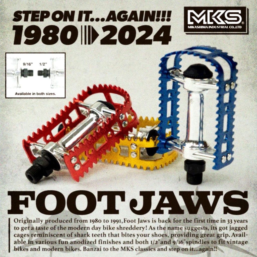 MKS Pedals BM-10 FootJaws 9/16"