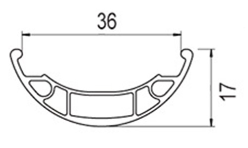 Ukai 29" Rim U-36A Silver