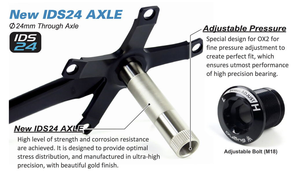 Sugino Crankset SG75 IDS24 axle update