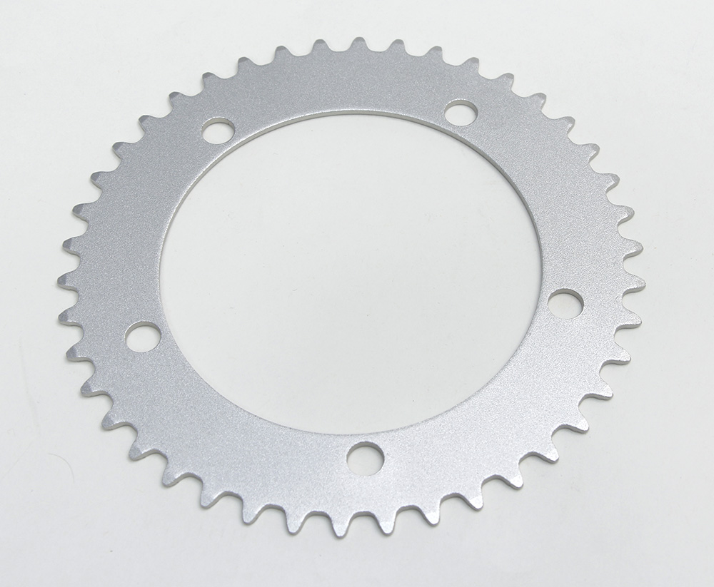 Pake Chainring Tracklocross 130BCD 1/8 silver 