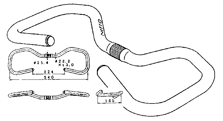 Nitto Handlebar B825AA butterfly