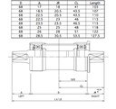 IRD QB-75 Bottom Bracket spindle length right and left