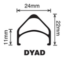 Velocity Wheel Rear 650b Dyad Non-Disc Silv