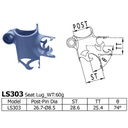 [LS-LS-303] Long Shen 303 Series Seat Lug (28.6/25.4) (LS303)