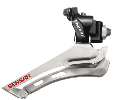 Sensah Empire Front Derailleur, Double, Braze-On