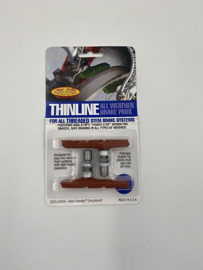 Koolstop Thinline Salmon Threaded Brake Pads