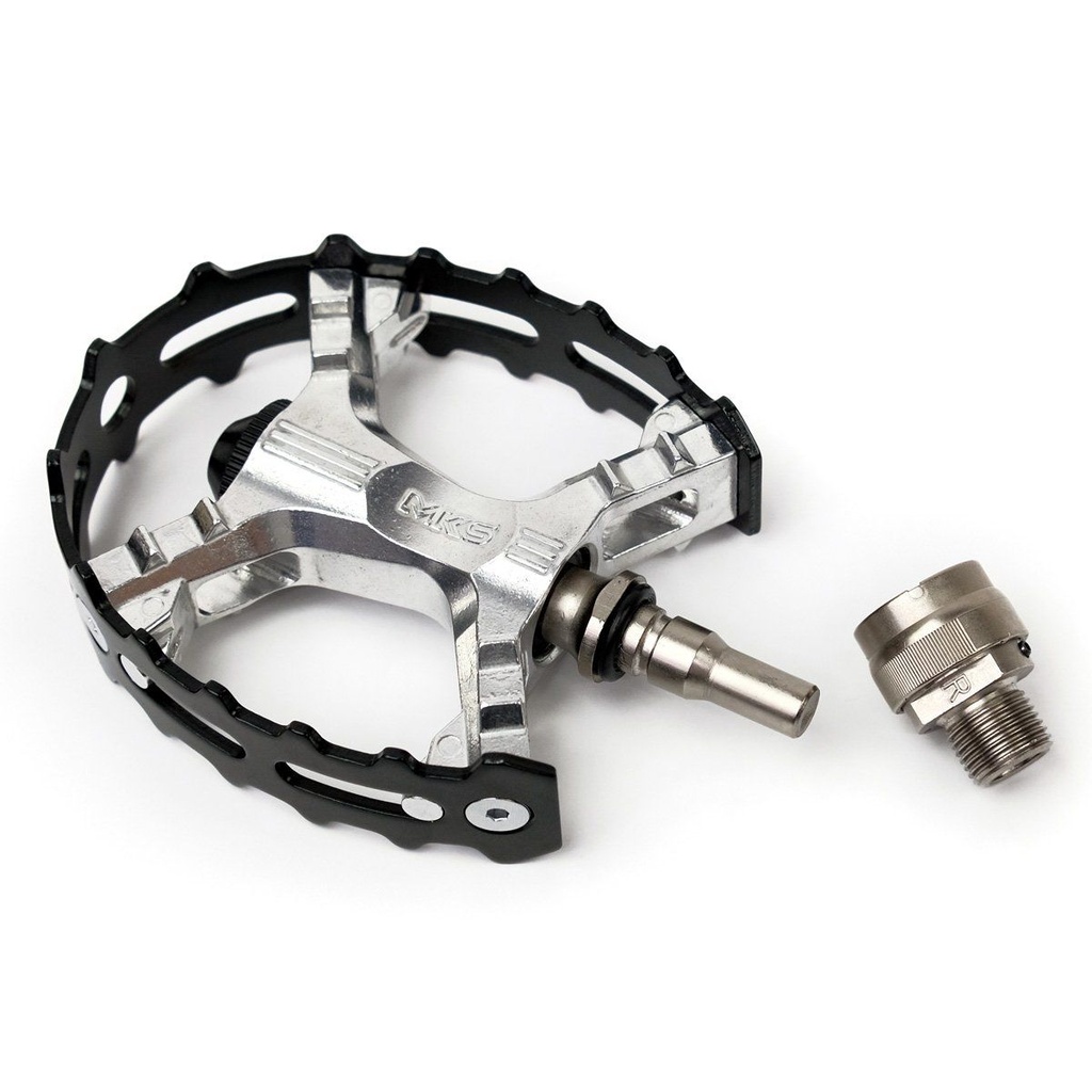 MKS XC-III Pedals 9/16" Silver/Black Ezy Superior