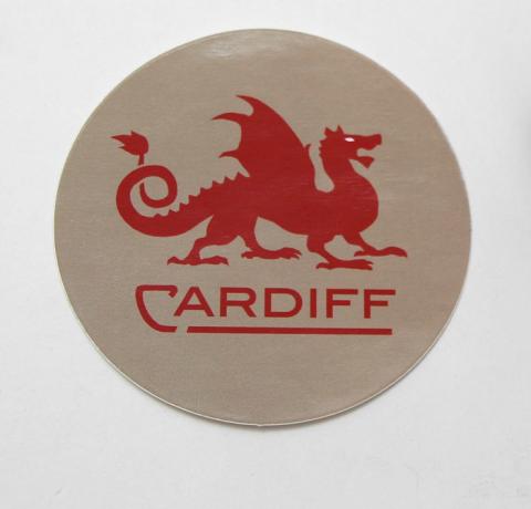 Cardiff Round Sticker
