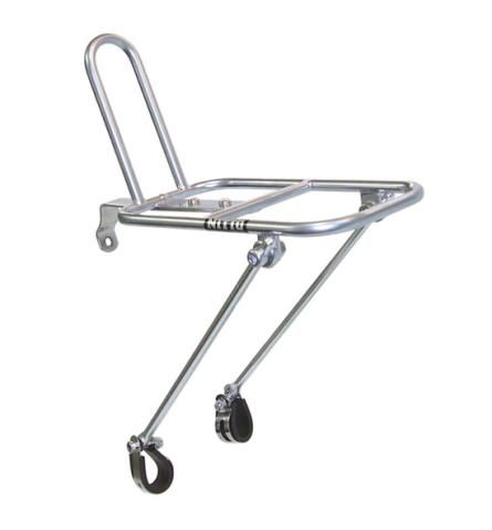 Nitto Rack Front M18 Mini Silver w/loadstop