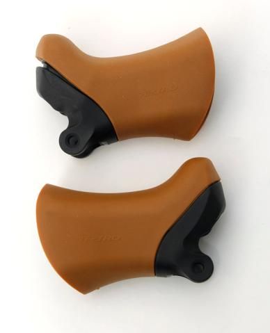 Soma Brake Lever Hoods Ergo-Style Brown
