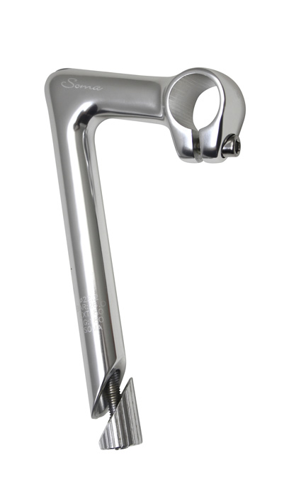 Potence Vélo Rétro En Aluminium - Pour Guidon 25,4 Mm - Longueur 80 Mm