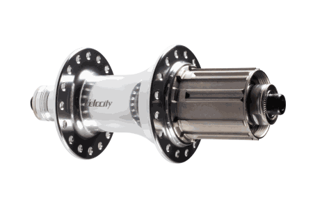 Velocity Hub Road Rear Silver 32h