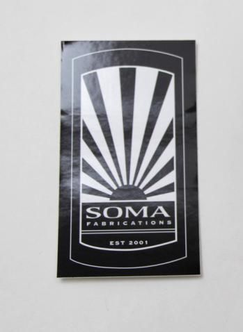 [80163] Soma Headbadge Black & White Sticker