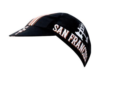 [19690] Pace Cycling Cap Black San Francisco