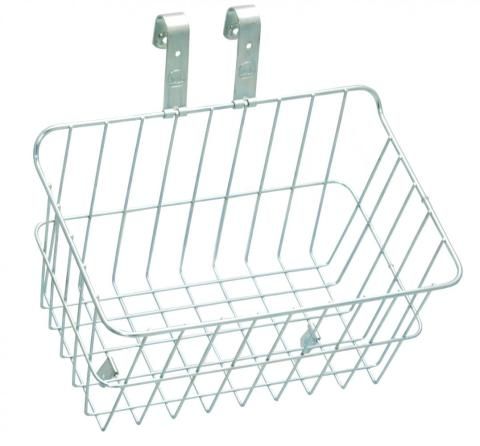 [120283] Wald Basket Front Drop Top (2pc. Leg) 14"x9"x7" Silver Wald #151
