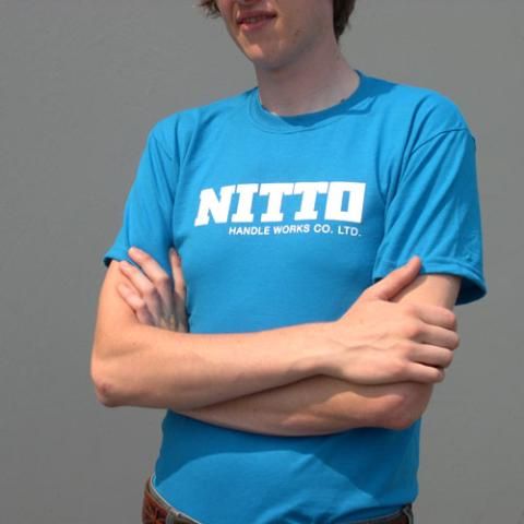 Nitto T-Shirt Cyan Blue w/White Logo