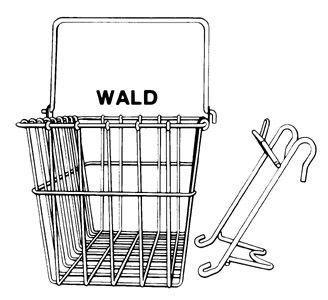 Wald Basket Front w/handle 14 1/2&quot; x 9 1/2&quot; x 9&quot; Wald #133