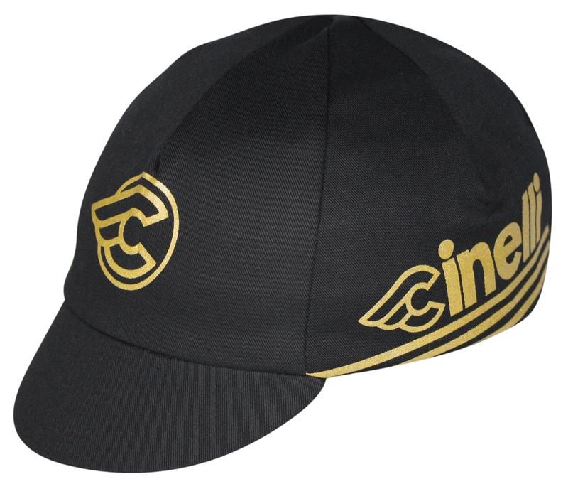 [196014] Cinelli Cycling Cap Black &amp; Gold