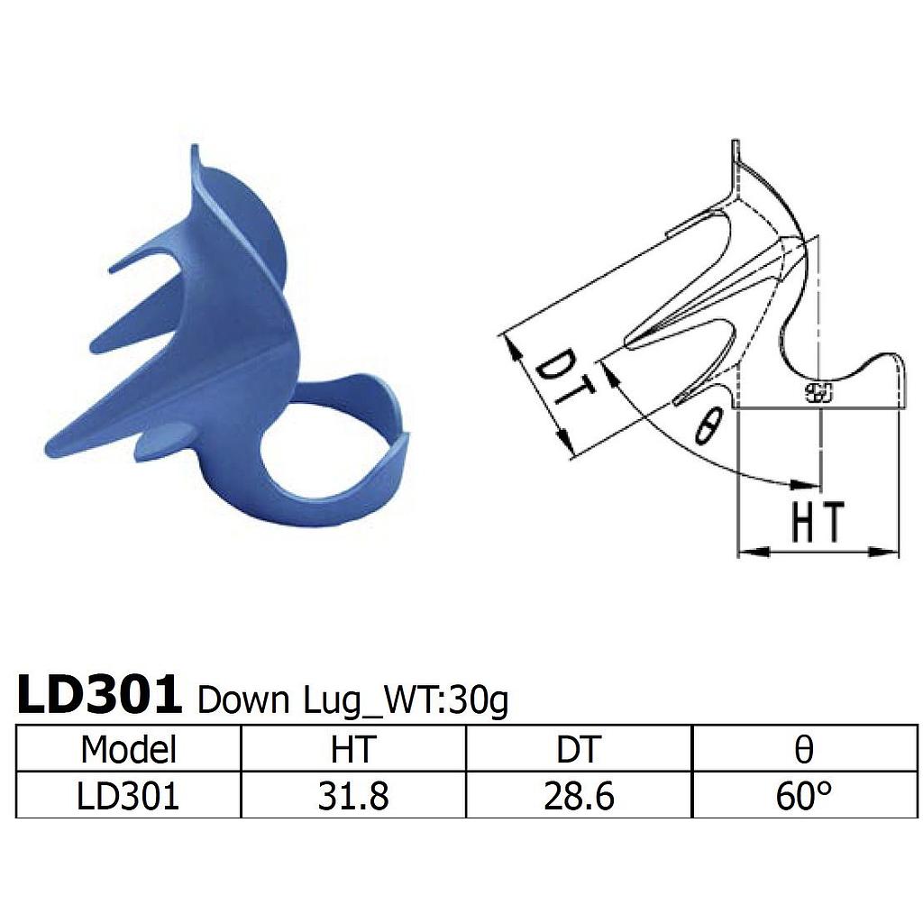 [LS-LD-301] Long Shen 301 Series Down Lug 1" x 28.6mm (LD301)