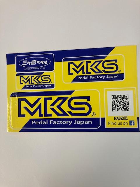 [80110] MKS Pedals Factory Japan Sticker Yellow