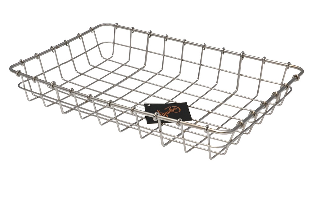 Tanaka Basket Stainless Steel 1/2 Height (15"x10"x2-3/8")