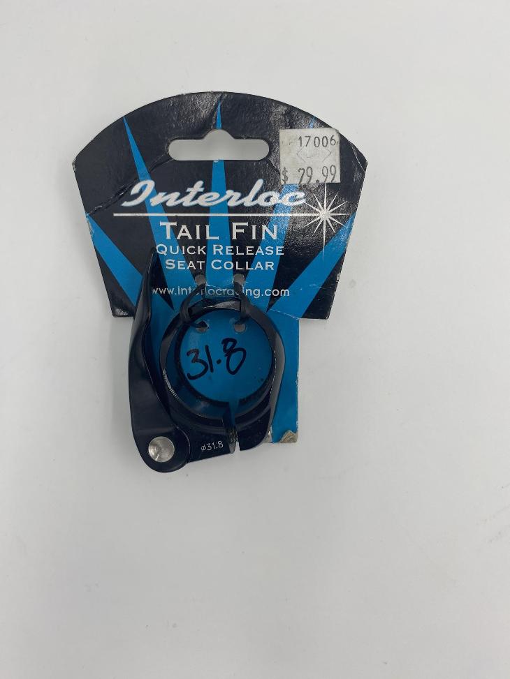 [CB0066] Interloc Tail Fin Black 31.8 Seat Collar