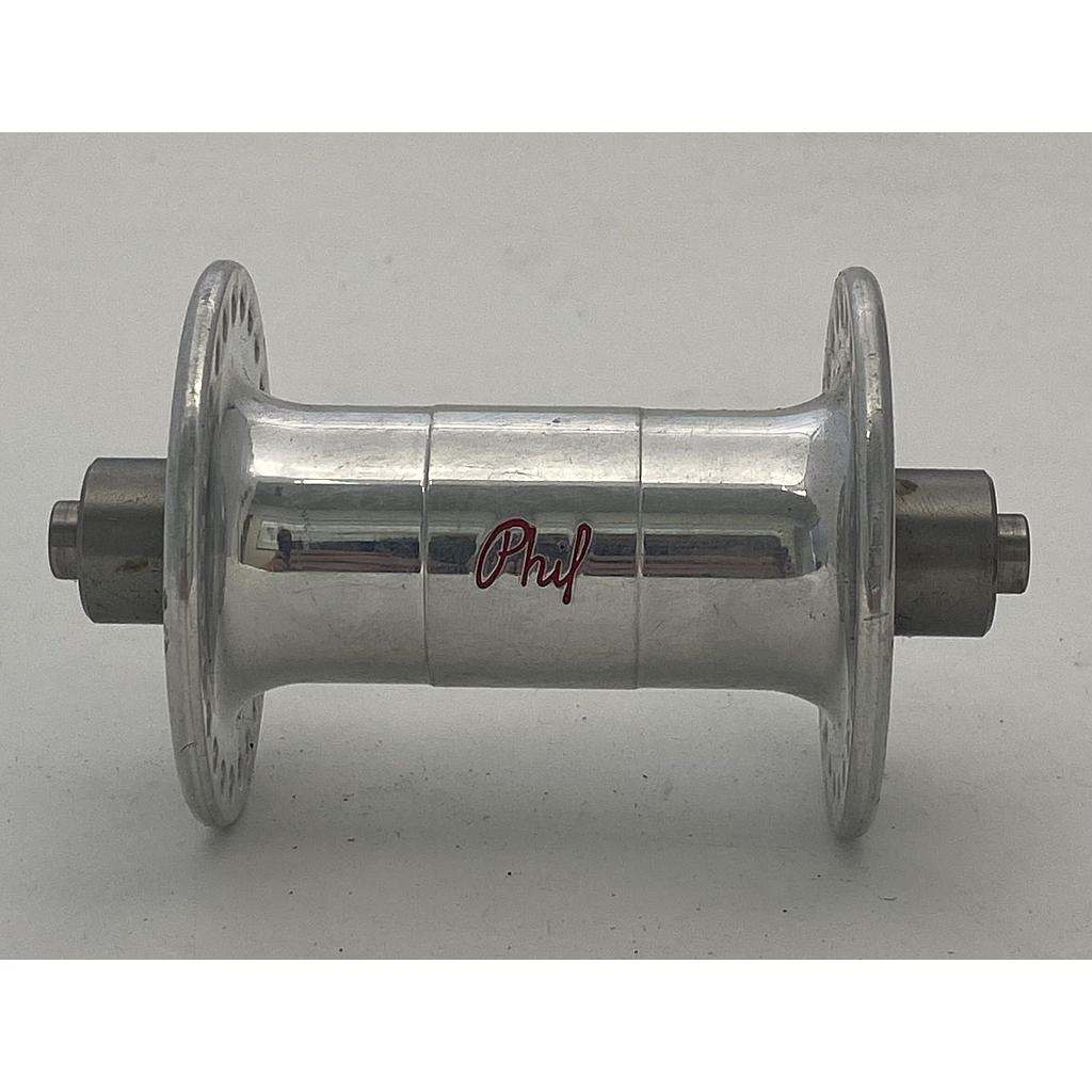 [CD0052] Phil Wood 48H Front Road Hub Silver NOS