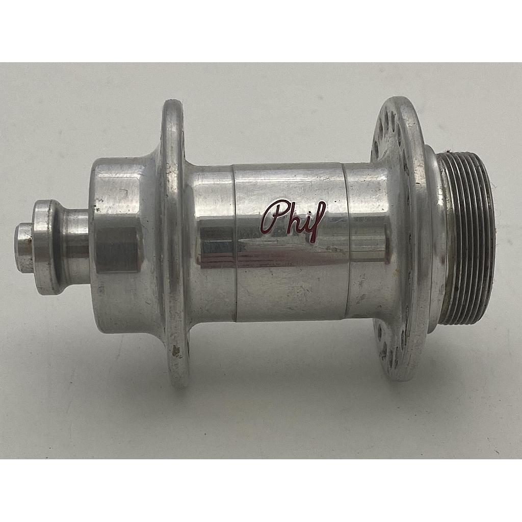 [CD0053] Phil Wood 48H Rear Road Hub FW Silver Incomplete Used