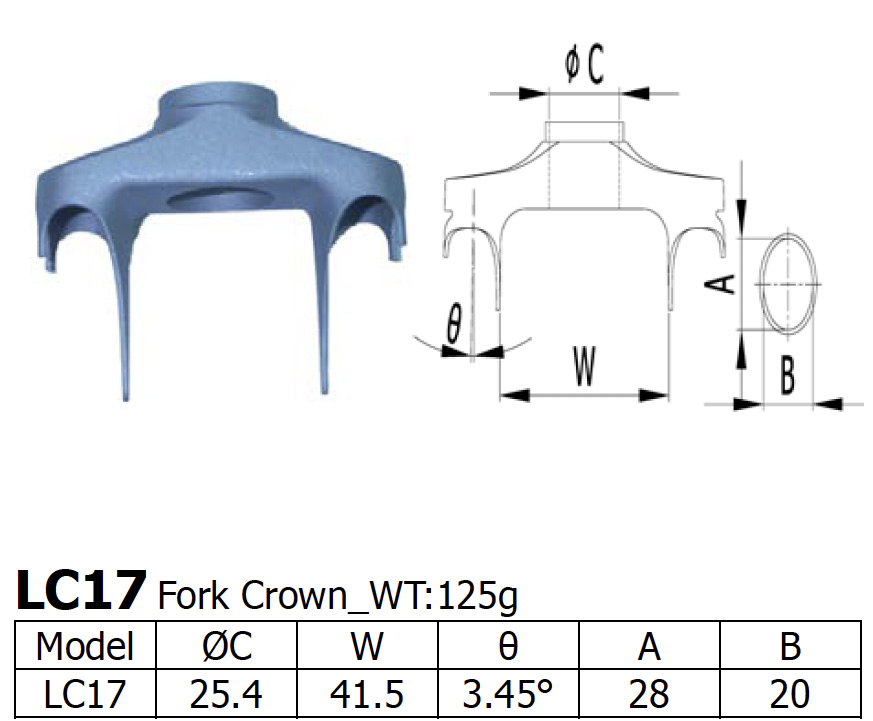 [LS-LC-17] Long Shen Fork Crown LC17
