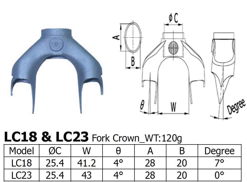 [LS-LC-18] Long Shen Fork Crown LC18