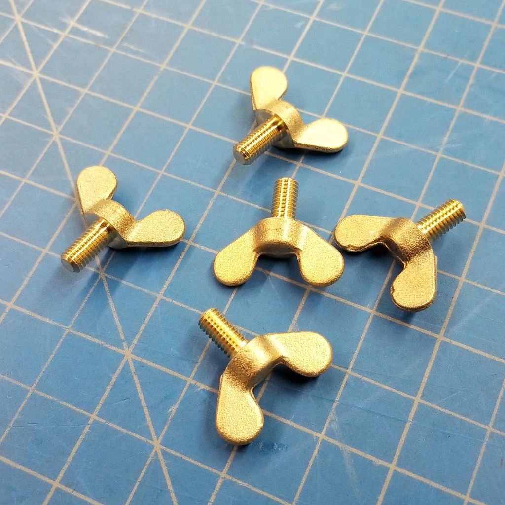 [335941] Cardiff Wing Bolts M5 (Brass) (each)