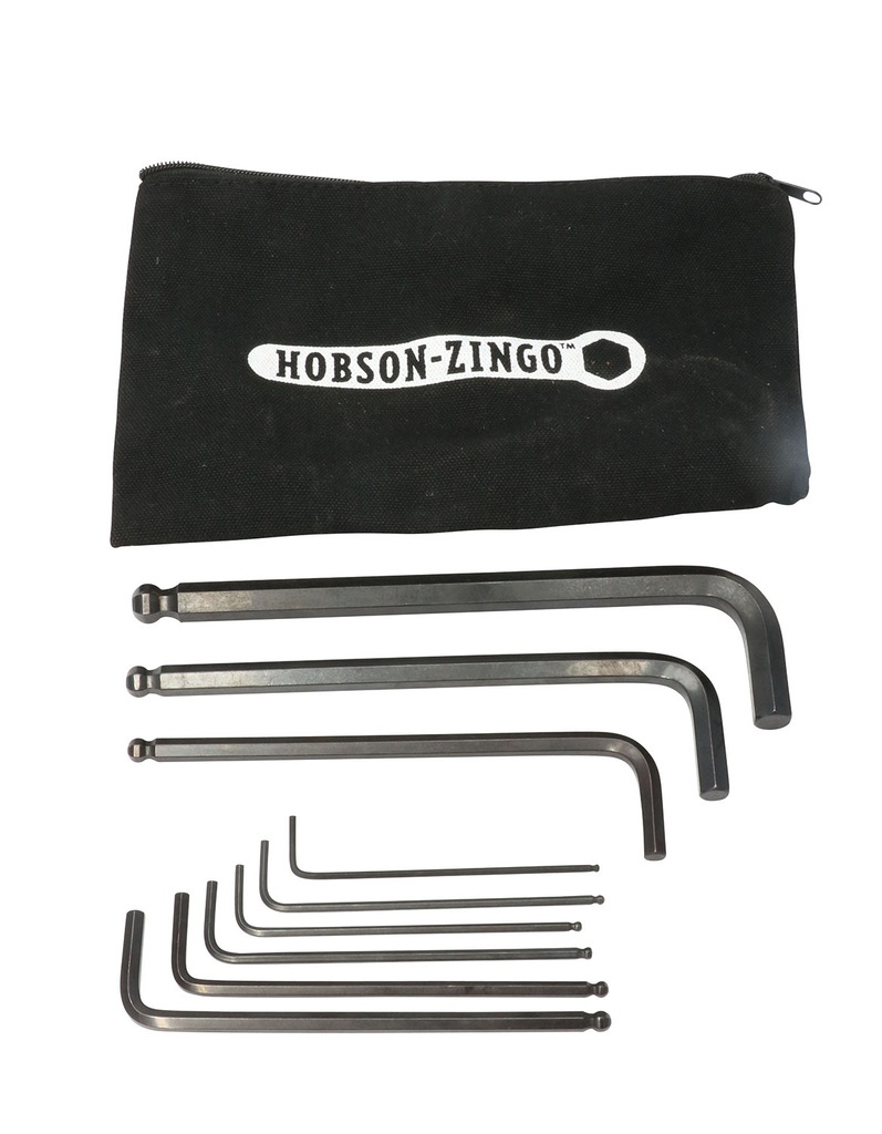 [805027] Hobson-Zingo Allen Wrench Set in Cotton Canvas Bag