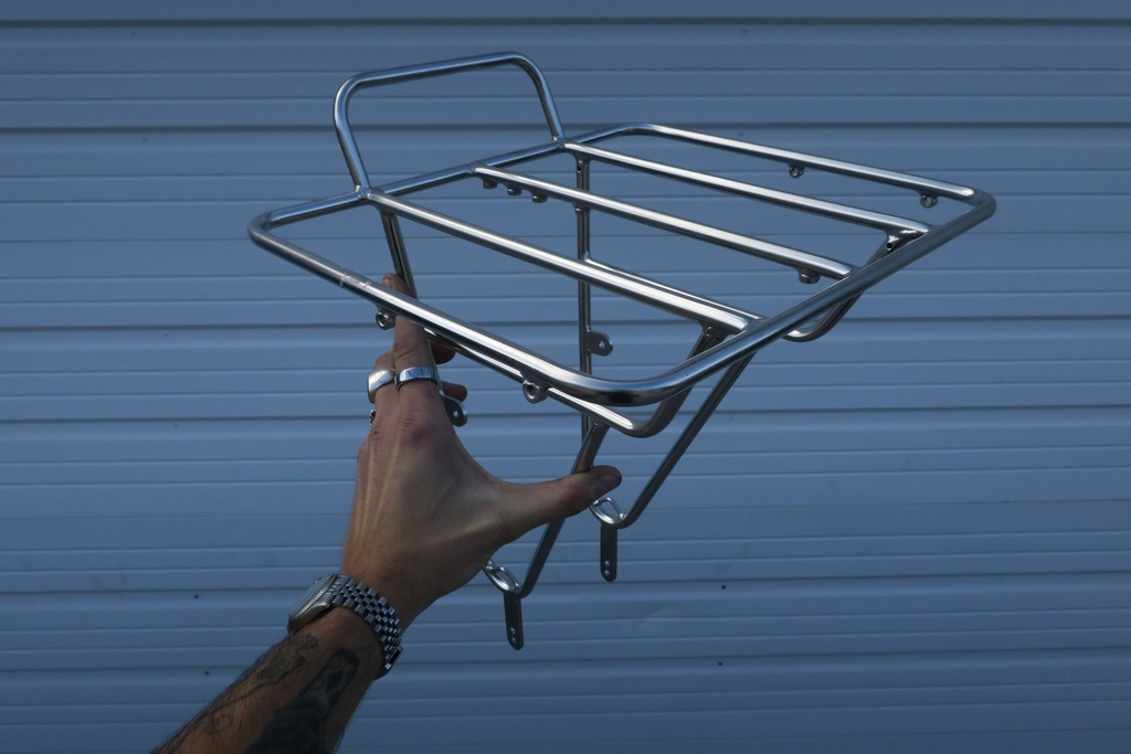 [LH128] Soma Rack Porteur Deluxe Front Stainless Steel (No Hardware)