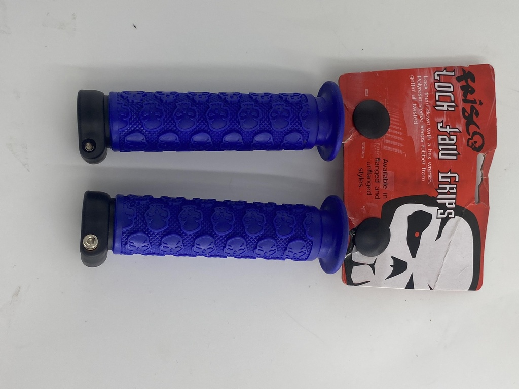 [NP059] Frisco BMX Lock Jaw Flange Grips Blue